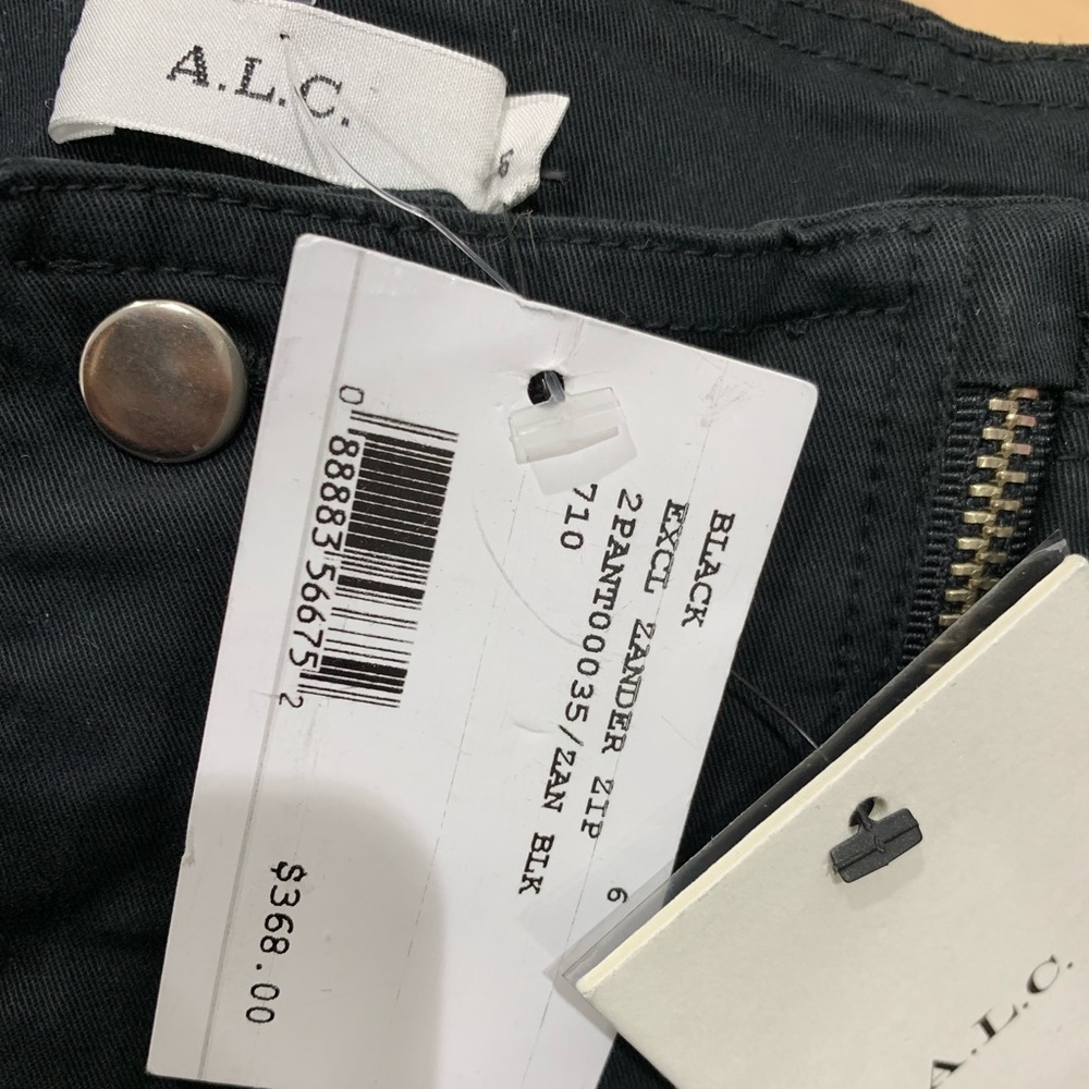 A.C.L Zander zippier Black Intermix Pants Sz 6 NWT - Picture 6 of 8